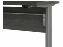 Prisme Bureau à Hauteur Réglable électrique, En Frêne Noir Et Gris Argenté. -mobilier de bureau Shop meuble bureau 22085395