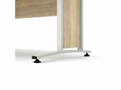 Prisme Bureau 3 Tiroirs. Finition Chêne Et Blanc. -mobilier de bureau Shop meuble bureau 22085517