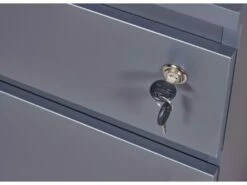 FileGuard Commode Tiroir Cassette 1 Tiroir, 1 Porte Avec Clé Gris. -mobilier de bureau Shop meuble bureau 22105753