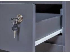 FileGuard Commode Tiroir Cassette 1 Tiroir, 1 Porte Avec Clé Gris. -mobilier de bureau Shop meuble bureau 22105759