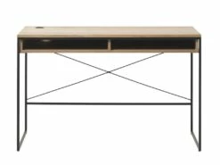 Rivoli Bureau 2 Espaces Ouverts, Finition Chêne Naturel.