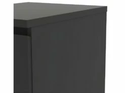 Nada Commode Basse Et étroite à 3 Tiroirs, Noir Mat. -mobilier de bureau Shop meuble bureau 22690349