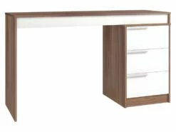 Bureau Et Caisson 3 Tiroirs Amovible Châtaignier Blanc 7 Bureau Et Caisson 3 Tiroirs Amovible Châtaignier Blanc -mobilier de bureau Shop meuble bureau 22969433