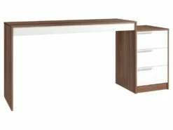 Bureau Et Caisson 3 Tiroirs Amovible Châtaignier Blanc 8 Bureau Et Caisson 3 Tiroirs Amovible Châtaignier Blanc -mobilier de bureau Shop meuble bureau 22969435