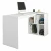 Bureau Et Rayonnage Blanc 4 Niches OFFICE