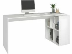 Bureau Et Rayonnage Blanc 4 Niches OFFICE 8 Bureau Et Rayonnage Blanc 4 Niches OFFICE -mobilier de bureau Shop meuble bureau 22969445