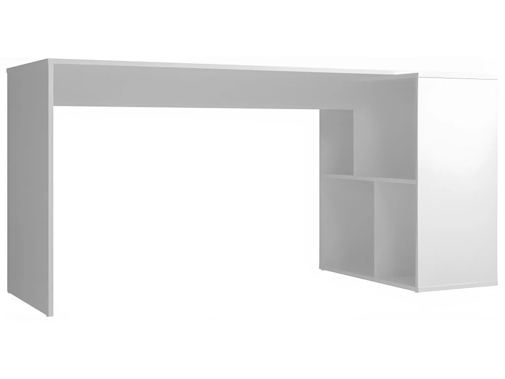 Bureau Et Rayonnage Blanc 4 Niches OFFICE 5 Bureau Et Rayonnage Blanc 4 Niches OFFICE – Image 5