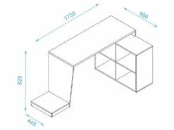 Bureau Gamer D'angle Et Armoirette Support UC 5 Niches Noir -mobilier de bureau Shop meuble bureau 22969533