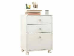 Caisson Roulant 3 Tiroirs Blanc Multi -mobilier de bureau Shop meuble bureau 22969541