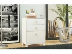 Caisson Roulant 3 Tiroirs Blanc Multi -mobilier de bureau Shop meuble bureau 22969543