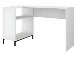 Bureau D'Angle Blanc Et Meuble De Rangement 2 Niches -mobilier de bureau Shop meuble bureau 22970199