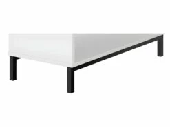 Bureau D'Angle Blanc Et Meuble De Rangement 2 Niches -mobilier de bureau Shop meuble bureau 22970203