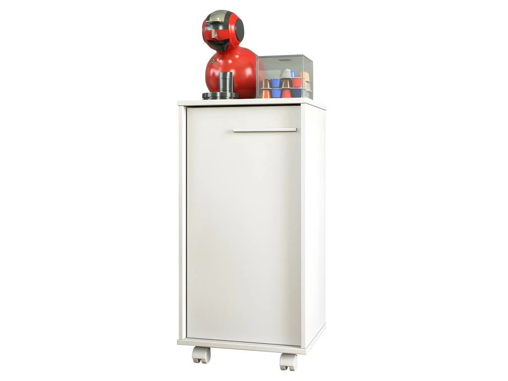 Caisson Roulant De Rangement Blanc 1 Porte H 77 Cm 1 Caisson Roulant De Rangement Blanc 1 Porte H 77 Cm