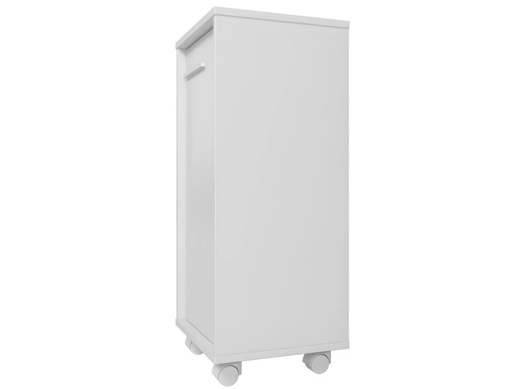 Caisson Roulant De Rangement Blanc 1 Porte H 77 Cm 4 Caisson Roulant De Rangement Blanc 1 Porte H 77 Cm – Image 4