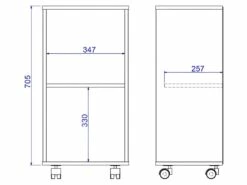 Caisson Roulant De Rangement Blanc 1 Porte H 77 Cm 9 Caisson Roulant De Rangement Blanc 1 Porte H 77 Cm -mobilier de bureau Shop meuble bureau 22970303