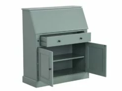 Secrétaire En Pin Et MDF - Coloris : Vert Amande - CLEORE 10 Secrétaire En Pin Et MDF - Coloris : Vert Amande - CLEORE -mobilier de bureau Shop meuble bureau 578895