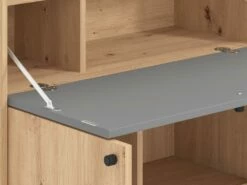 Secrétaire 2 Portes - Coloris : Naturel Et Gris - IDONAR 11 Secrétaire 2 Portes - Coloris : Naturel Et Gris - IDONAR -mobilier de bureau Shop meuble bureau 5962097