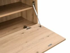 Secrétaire Avec 2 Porte Et 3 Tiroirs - MDF Et Métal - Coloris : Naturel - ERWIN -mobilier de bureau Shop meuble bureau 8212671