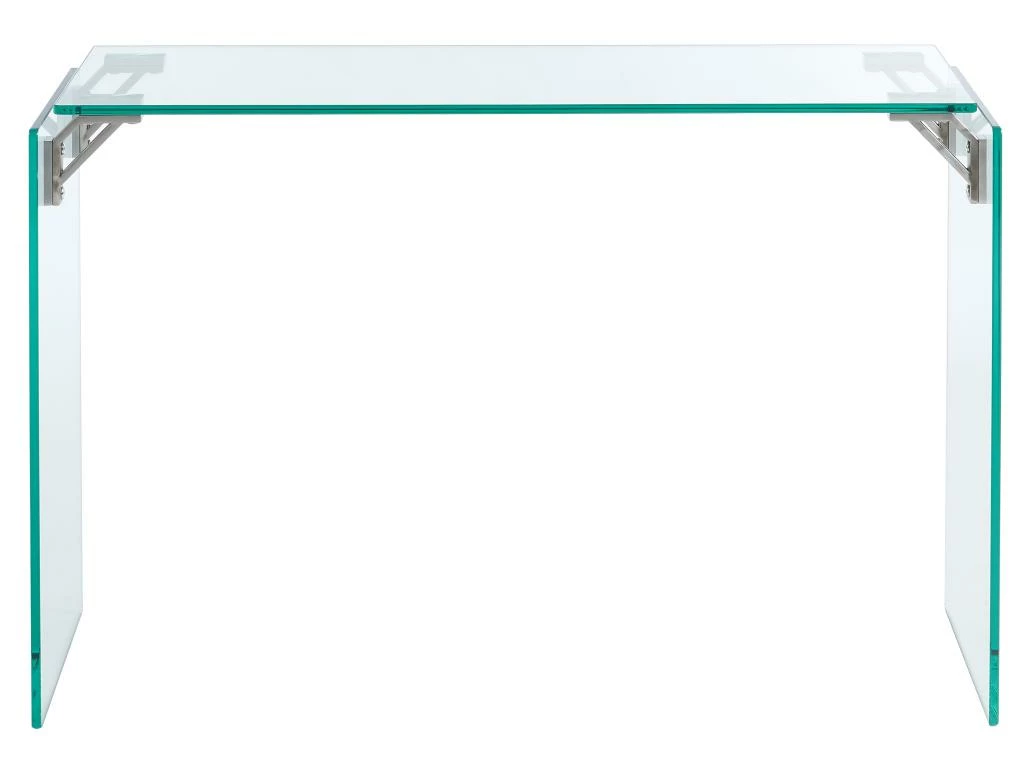 Bureau En Verre Trempé - Transparent - MADRO 3 Bureau En Verre Trempé - Transparent - MADRO – Image 3