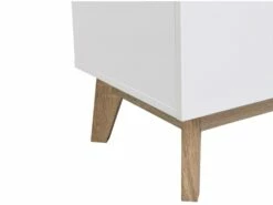 Secrétaire Avec 2 Portes Et 2 Tiroirs - MDF - Blanc Et Naturel - RILESA 22 Secrétaire Avec 2 Portes Et 2 Tiroirs - MDF - Blanc Et Naturel - RILESA -mobilier de bureau Shop meuble bureau 8442751
