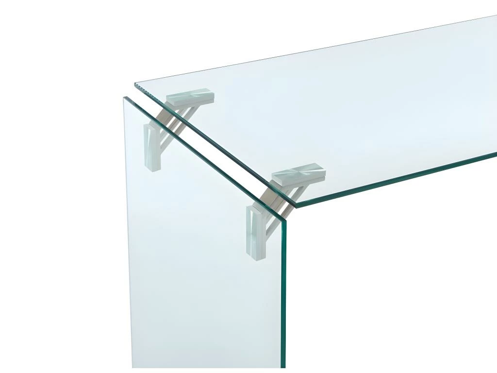 Bureau En Verre Trempé - Transparent - MADRO 6 Bureau En Verre Trempé - Transparent - MADRO – Image 6