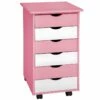 Caisson De Bureau Meuble En Bois Rose 0508104