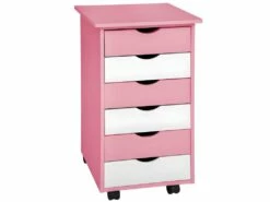 Caisson De Bureau Meuble En Bois Rose 0508104