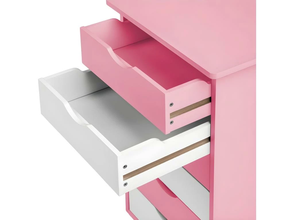 Caisson De Bureau Meuble En Bois Rose 0508104 3 Caisson De Bureau Meuble En Bois Rose 0508104 – Image 3