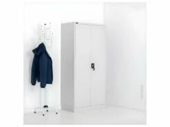 Armoire De Bureau Métallique Acier 102 Cm Gris 14_0000461 -mobilier de bureau Shop meuble bureau 8952857