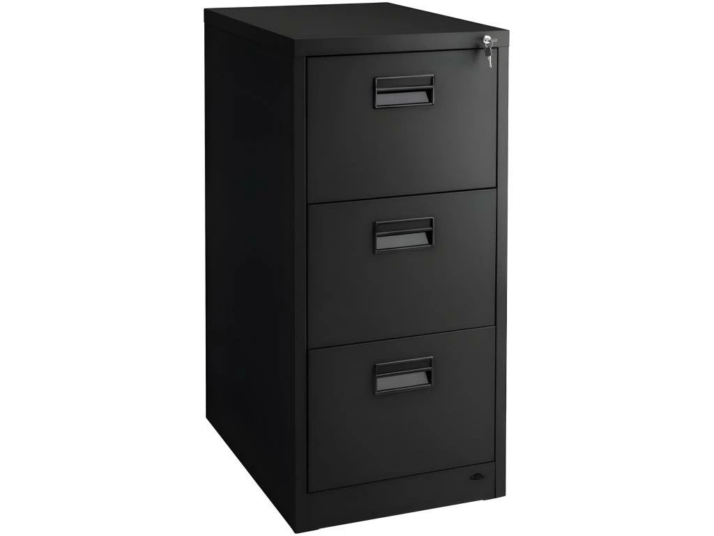 Armoire De Bureau Verrouillable étagère Meuble 3 Tiroirs Noir 08_0000376 1 Armoire De Bureau Verrouillable étagère Meuble 3 Tiroirs Noir 08_0000376
