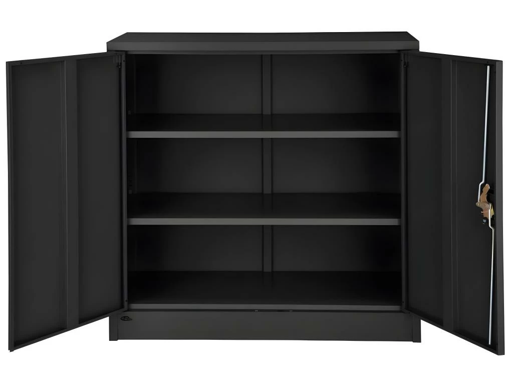 Armoire De Bureau Verrouillable Dotée De 2 étagères. Meuble 3 Niveaux Noir 08_0000380 3 Armoire De Bureau Verrouillable Dotée De 2 étagères. Meuble 3 Niveaux Noir 08_0000380 – Image 3