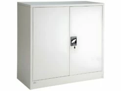 Armoire De Bureau Verrouillable Métallique étagère Meuble 3 Niveaux Gris 08_0000378 -mobilier de bureau Shop meuble bureau 8952977