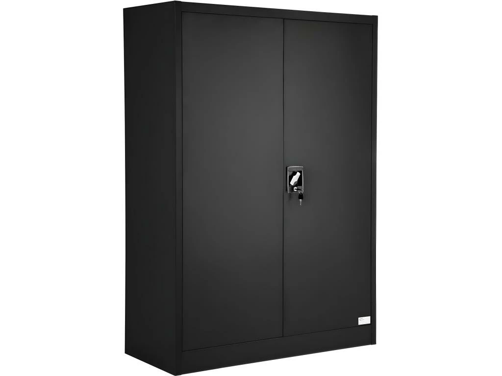 Armoire De Bureau Verrouillable Dotée De 3 étagères Meuble 4 Niveaux Noir 08_0000382 2 Armoire De Bureau Verrouillable Dotée De 3 étagères Meuble 4 Niveaux Noir 08_0000382 – Image 2