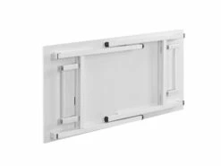 Table Pliante De Cuisine à Manger Hauteur Réglable Pour 4 Personnes 120 Cm Blanc 03_0004361 -mobilier de bureau Shop meuble bureau 8958495