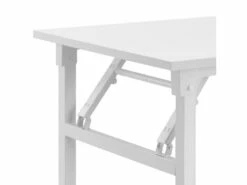 Table Pliante De Cuisine à Manger Hauteur Réglable Pour 4 Personnes 120 Cm Blanc 03_0004361 -mobilier de bureau Shop meuble bureau 8958497