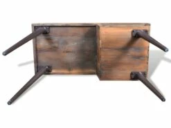 Bureau Table Meuble Travail Informatique Avec Pieds En Fer Bois De Récupération 0502066 -mobilier de bureau Shop meuble bureau 8958505