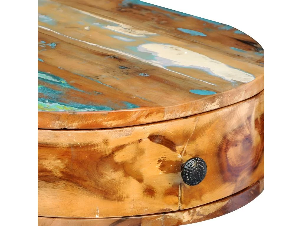 Bureau Table Meuble Travail Informatique En Bois Solide Recyclé Avec Pieds Broche En Fer 0502087 4 Bureau Table Meuble Travail Informatique En Bois Solide Recyclé Avec Pieds Broche En Fer 0502087 – Image 4