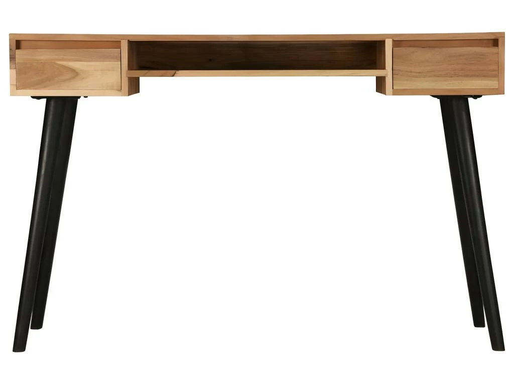 Bureau Table Meuble Travail Informatique à écrire Bois D'acacia Massif 118 Cm 0502113 1 Bureau Table Meuble Travail Informatique à écrire Bois D'acacia Massif 118 Cm 0502113