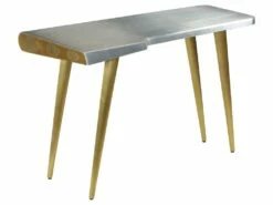 Bureau Table Meuble Travail Informatique Aviateur Avion Vintage Style Aviateur 120 Cm 0502084