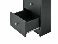 Table De Bureau Secrétaire Poste De Travail Informatique Avec 3 Tiroirs 120 Cm Gris Foncé 03_0004711 -mobilier de bureau Shop meuble bureau 8959403