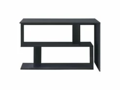 Bureau Gigogne Design Avec Partie étagère Bureau De Coin Extension Panneau De Particules Mélaminé 77 X 120 X 50 Cm Gris Foncé 03_0004708 -mobilier de bureau Shop meuble bureau 8959591