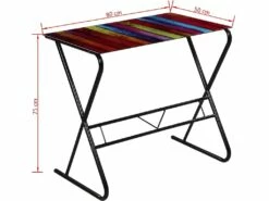 Bureau Table Meuble Travail Informatique En Verre à Motif D'arc-en-ciel 0502065 -mobilier de bureau Shop meuble bureau 8959629