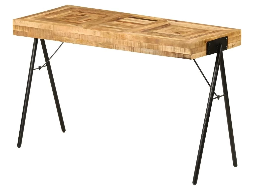 Bureau Table Meuble Travail Informatique Table à écrire Bois De Manguier Massif 118 Cm 0502085 1 Bureau Table Meuble Travail Informatique Table à écrire Bois De Manguier Massif 118 Cm 0502085