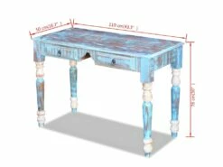 Bureau Table Meuble Travail Informatique Bois De Récupération Massif 0502143 -mobilier de bureau Shop meuble bureau 8959815