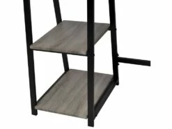 Bureau Table Meuble Travail Informatiqueavec 2 étagères Gris Et Chêne 0502078 -mobilier de bureau Shop meuble bureau 8960021