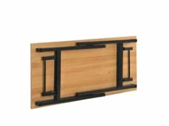 Table Pliante De Cuisine à Manger Hauteur Réglable Pour 4 Personnes 120 Cm Marron Et Noir 03_0004364 -mobilier de bureau Shop meuble bureau 8960061