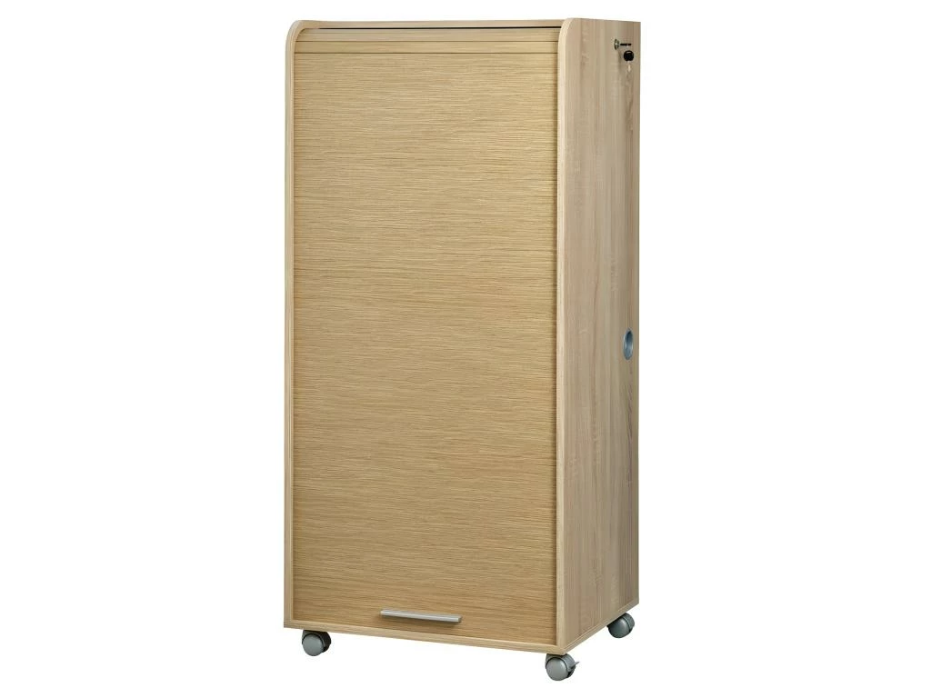 Armoire Informatique Mobile Chêne - Coloris: Chêne Naturel 2 Armoire Informatique Mobile Chêne - Coloris: Chêne Naturel – Image 2