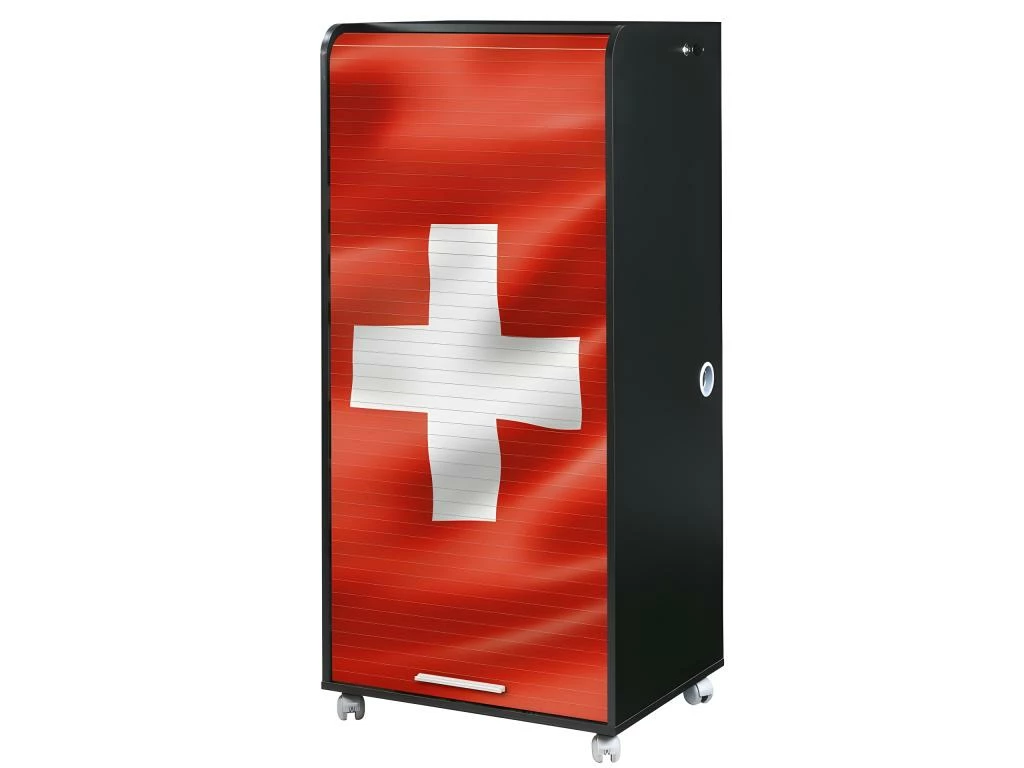 Armoire Informatique Mobile Noire 2 Tiroirs 5 Niches - Coloris: Drapeau Suisse 650 1 Armoire Informatique Mobile Noire 2 Tiroirs 5 Niches - Coloris: Drapeau Suisse 650