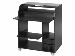 Bureau Informatique Noir à Roulettes - Coloris: Fée 217 6 Bureau Informatique Noir à Roulettes - Coloris: Fée 217 -mobilier de bureau Shop meuble bureau 9186135