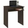 MALAWI | Bureau Informatique Compacte 68x74x51 Cm | Support Coulissant Clavier | Design Moderne | Table Ordinateur Portable
